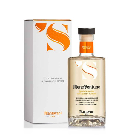 Liquor 'S MenoVentuno° Glacial Specialty with Liquorice and Lemon Mantovani Ancient Distilleries