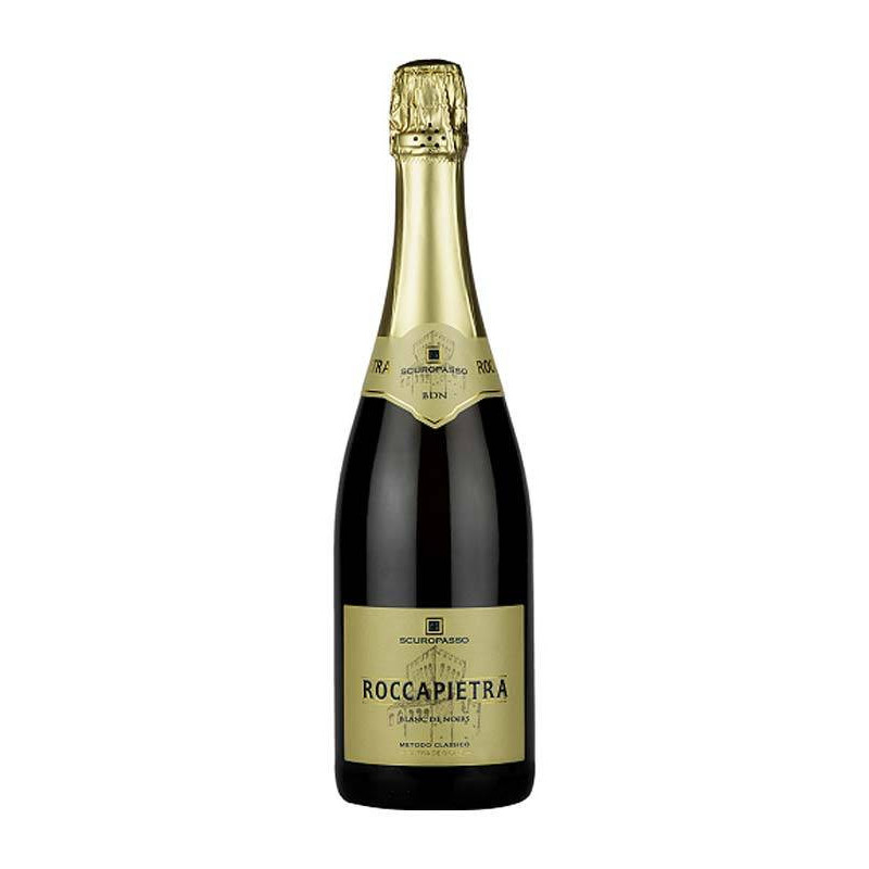 Roccapietra Blanc de Noirs klassische Methode VSQ Pinot Noir Extra Brut Scuropasso